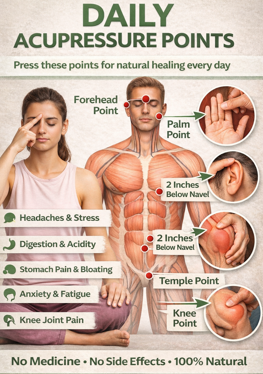 Acupressure point demonstration